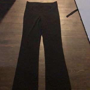 Black pinstripe dress pants